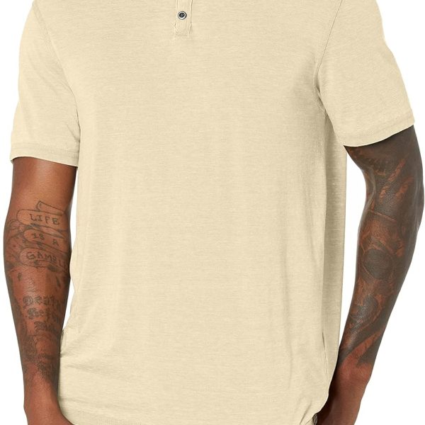 Men's  Burnout Notch Neck Tee